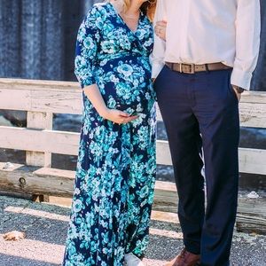 Pink Blush Maternity Dress